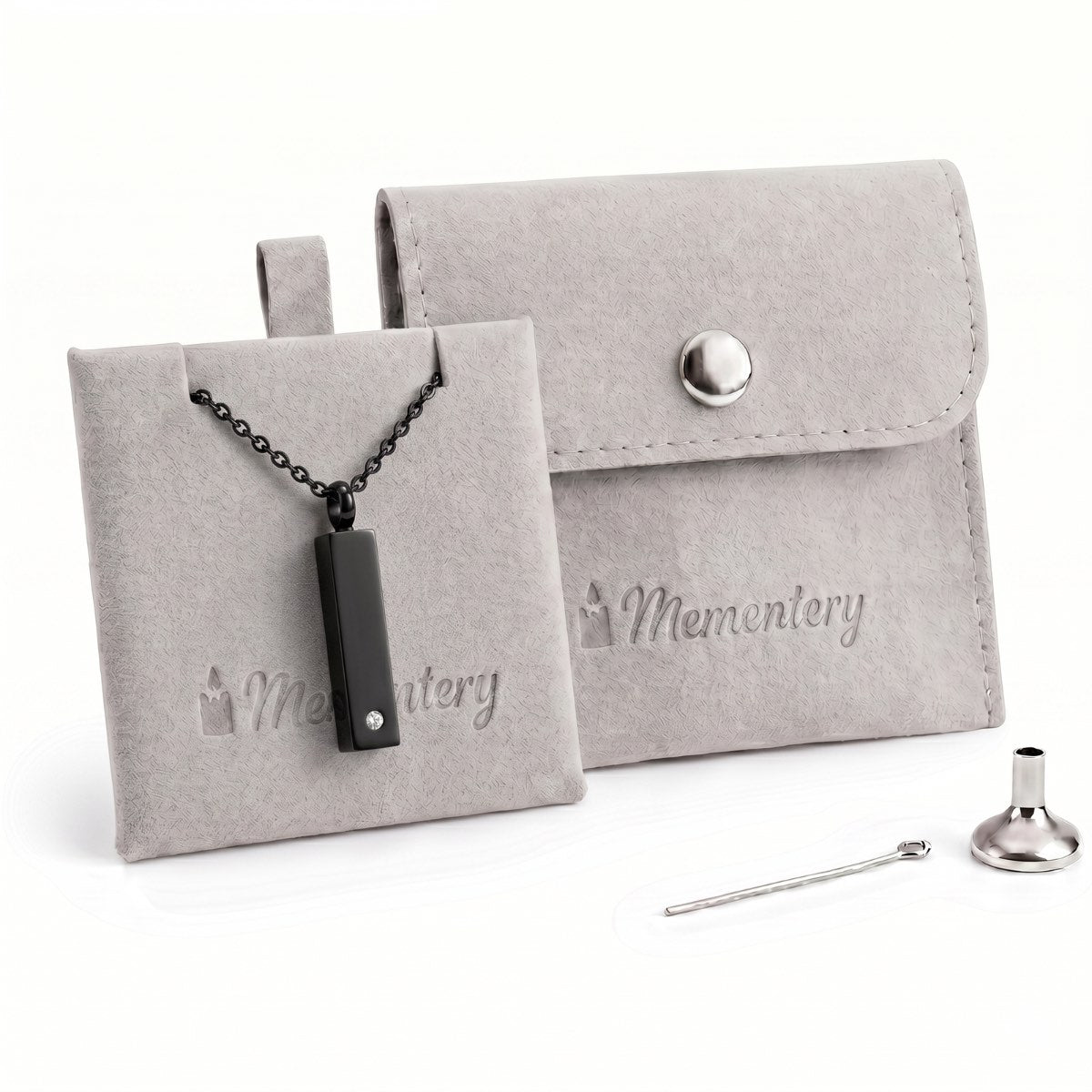 Coffret Mementery avec Barre Éclat du Souvenir urne noir et kit de remplissage inclus