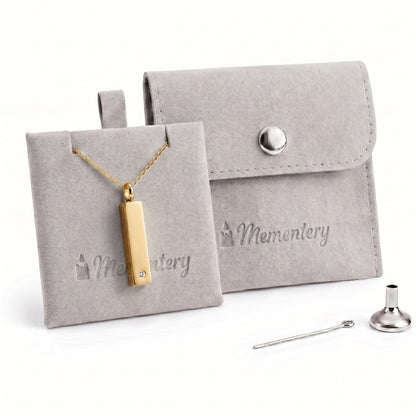 Coffret Mementery avec Barre Éclat du Souvenir urne doré et kit de remplissage inclus