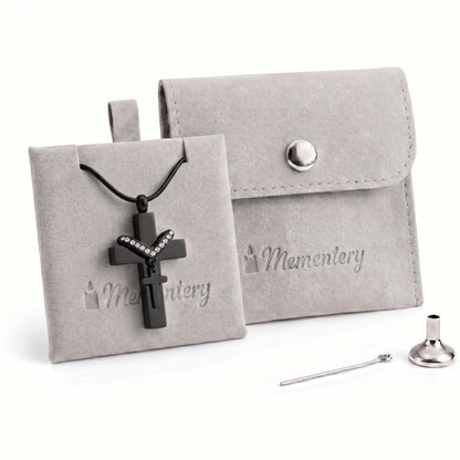 Coffret Mementery avec Croix du Souvenir urne noir et kit de remplissage inclus