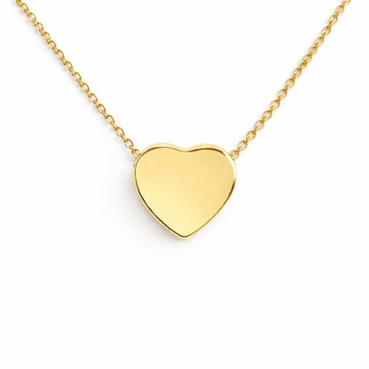 Pendentif cœur urne en acier inoxydable doré avec compartiment sécurisé et discret – Mementery