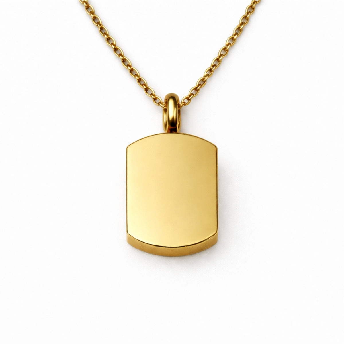Pendentif Héritage urne doré en acier inoxydable avec compartiment sécurisé discret – Mementery