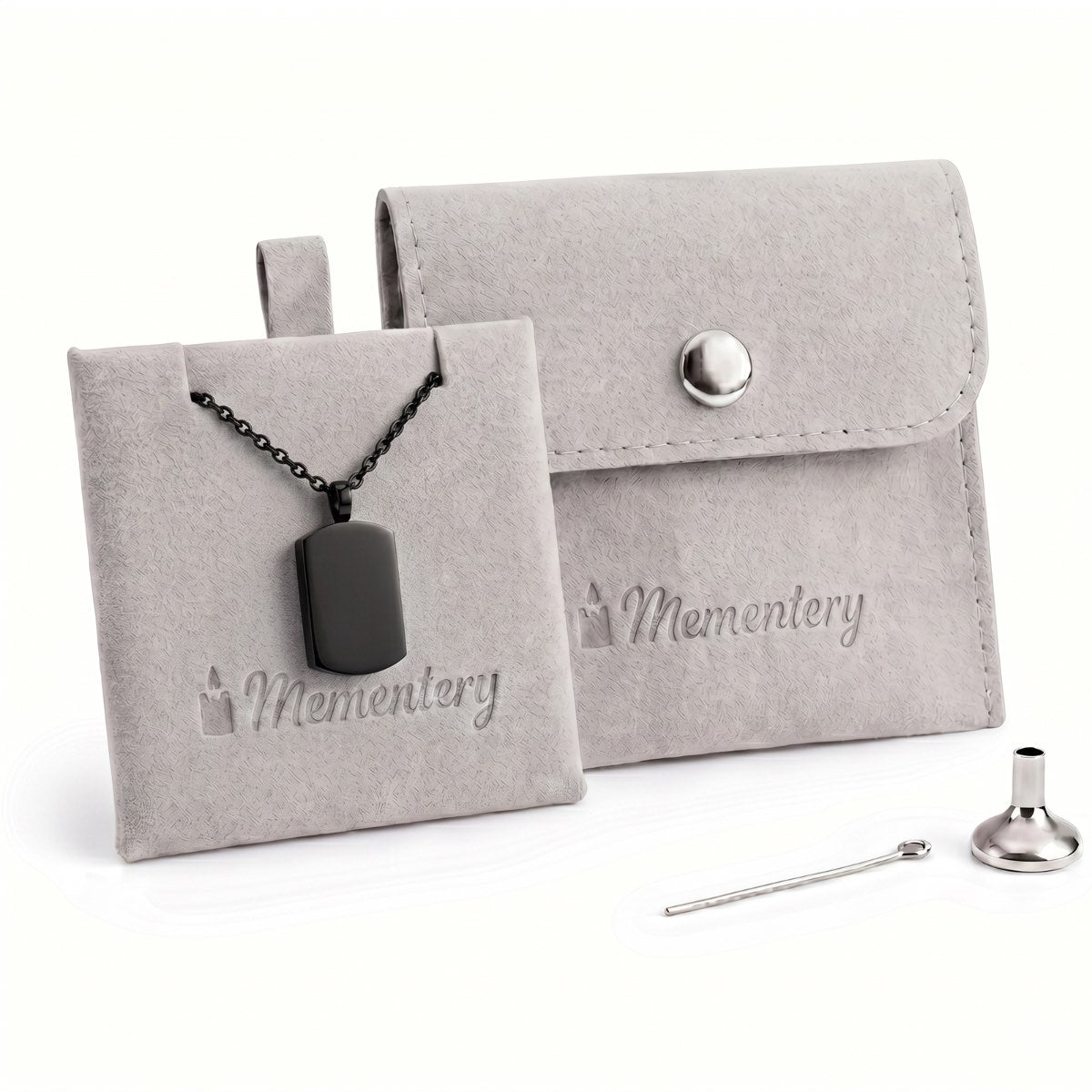 Coffret Mementery avec pendentif Héritage urne noir et kit de remplissage inclus