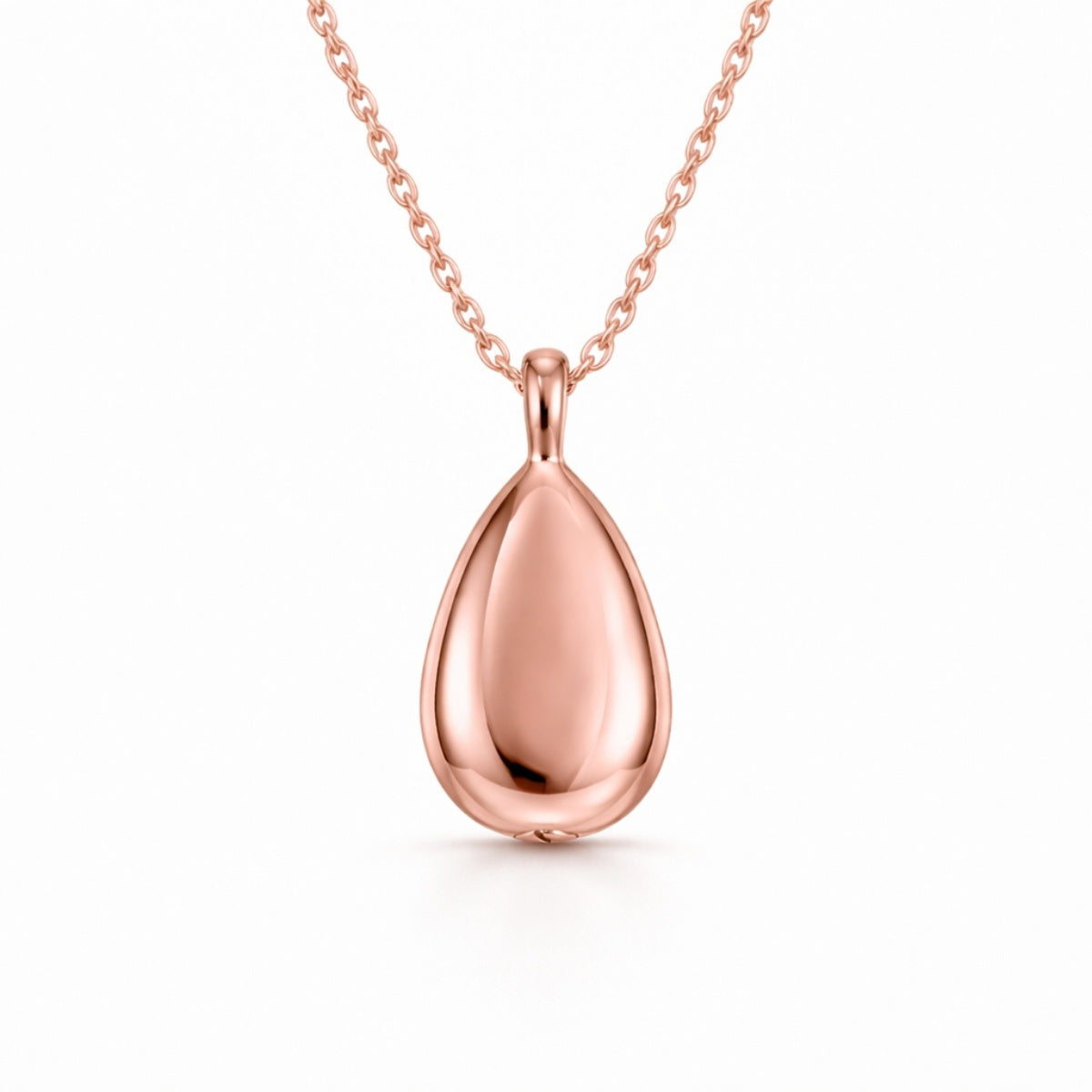 Pendentif Souffle Éternel urne rose en acier inoxydable avec compartiment sécurisé discret – Mementery