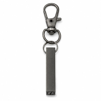 Porte-clés Écrin du Souvenir urne en acier inoxydable noir avec compartiment sécurisé intégré – Mementery