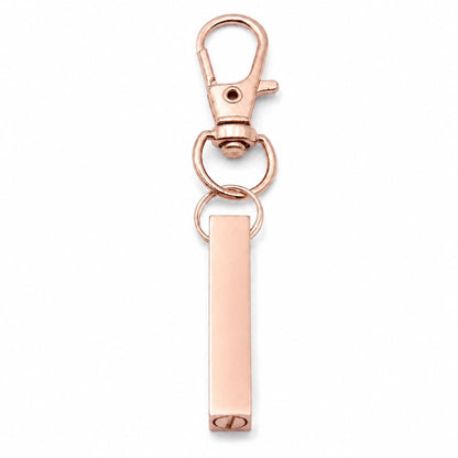Porte-clés Écrin du Souvenir urne en acier inoxydable rose avec compartiment sécurisé intégré – Mementery