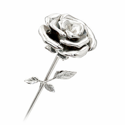 Fleur d’Éternité urne argenté en acier inoxydable avec compartiment sécurisé discret – Mementery