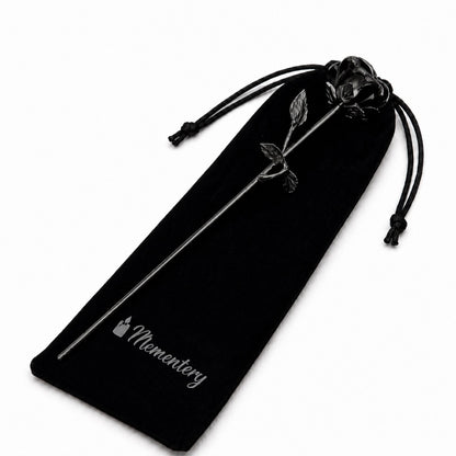 Coffret Mementery avec Fleur d’Éternité urne noir et kit de remplissage inclus