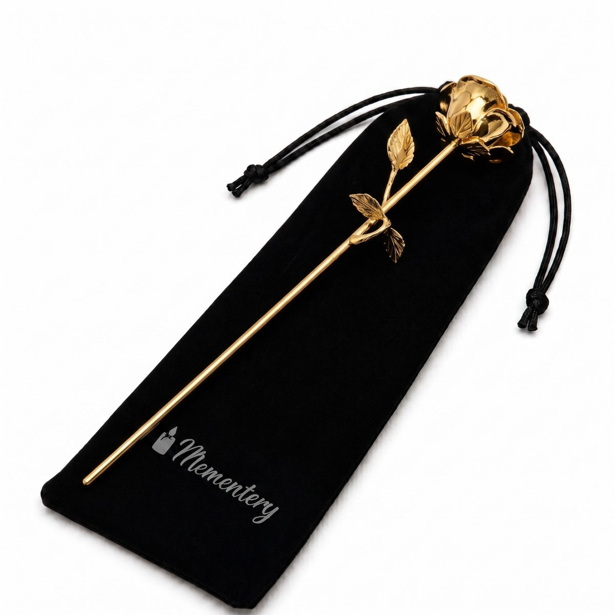 Coffret Mementery avec Fleur d’Éternité urne doré et kit de remplissage inclus