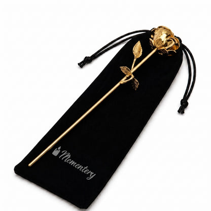 Coffret Mementery avec Fleur d’Éternité urne doré et kit de remplissage inclus