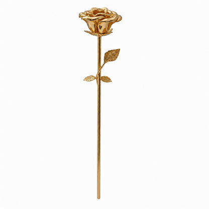 Fleur d’Éternité urne doré avec tige longue et design élégant